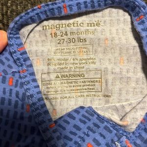 Worn once! Easy magnetic close breathable material;